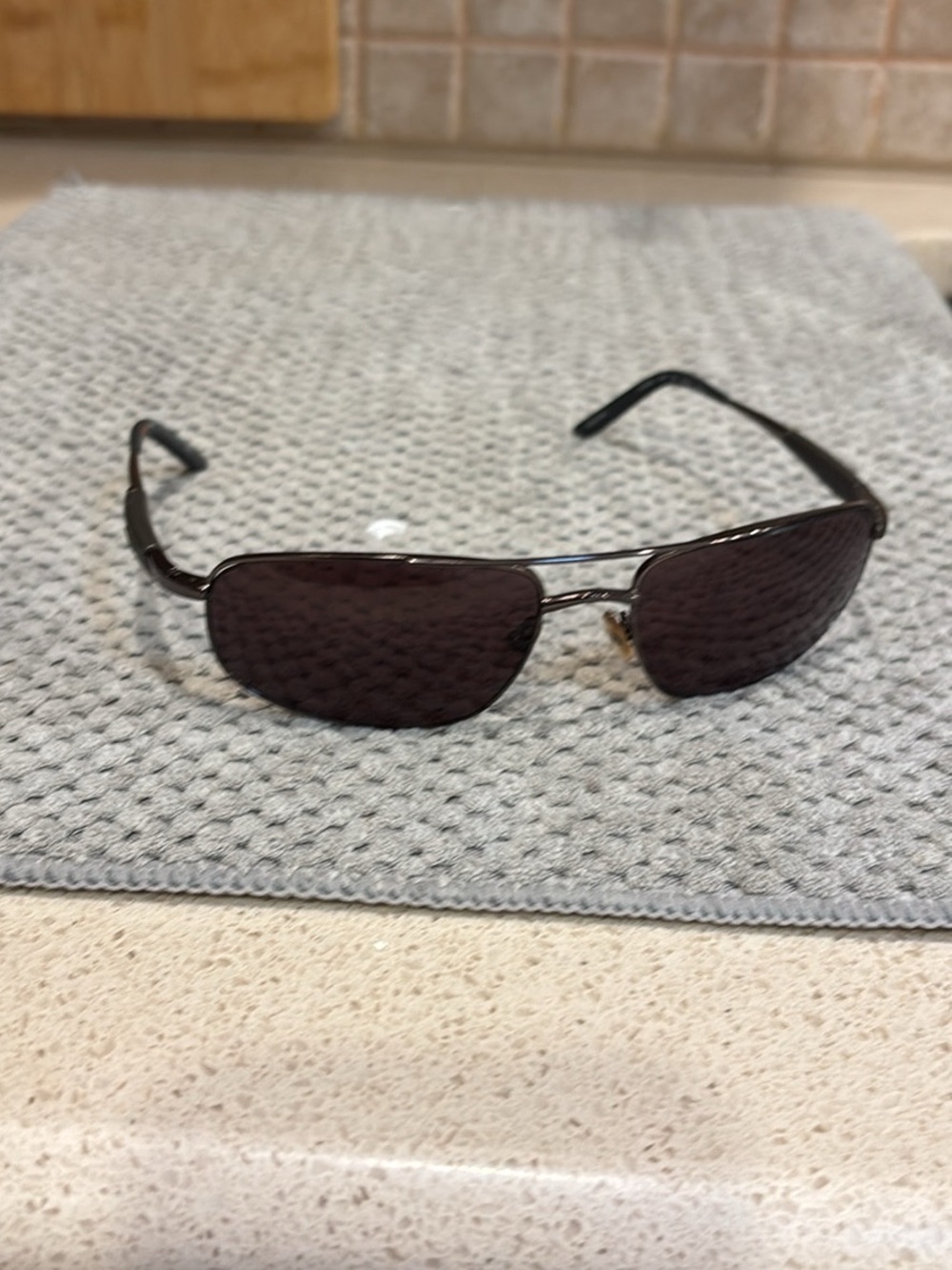 Carrera Men's Dark Brown Metal Aviator Sunglasses